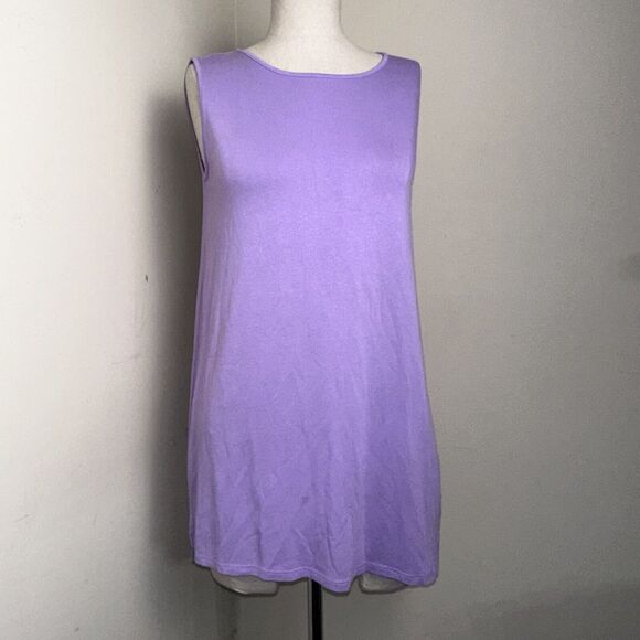 J. Jill Wearever Collection Tank Dress Purple Stretch Jersey Size XS - Picture 1 of 10